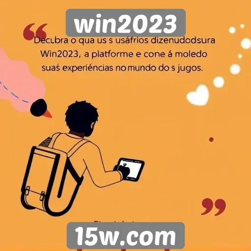 Feedback dos usuários sobre a plataforma win2023